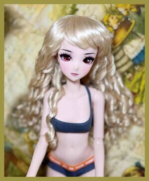 1/3 BJD Volks Super Dollfie SDGr Default LORINA Mohair Doll Wig Smart Doll 9/10